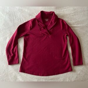 L.L. Bean | Dark Cranberry Long Sleeve Pullover